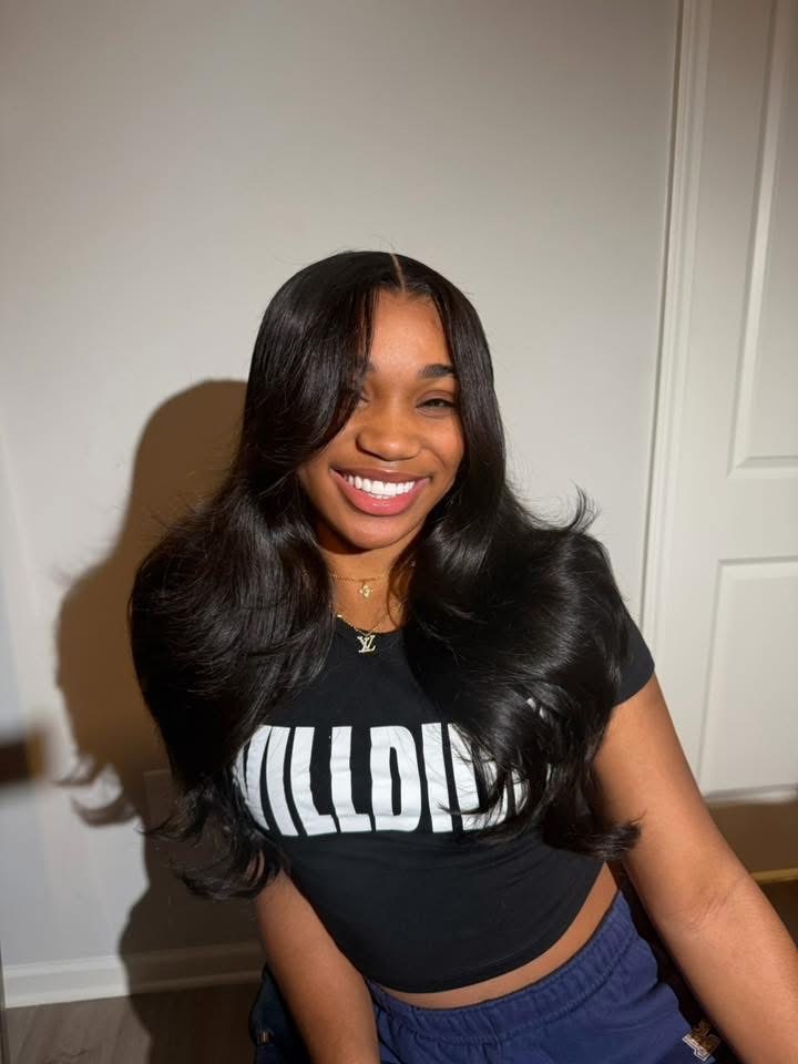 Silk press body wave